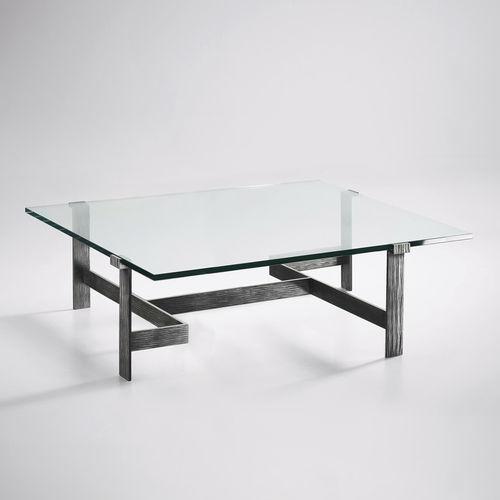 Moderner Couchtisch - GEOGLYPHE - Mobilier De Style - Eisen / Schmiedeeisen / Glas