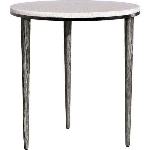 Moderner Beistelltisch - ECORCE - Mobilier De Style - Schmiedeeisen / Marmor / Gestell aus Eisen