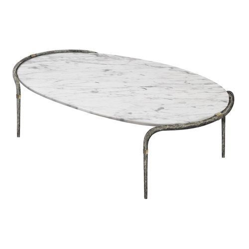 Moderner Tisch - ETHNIC - Mobilier De Style - Aluminium / Messing / Marmor