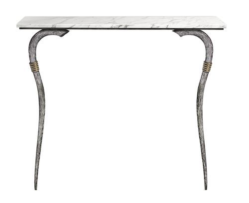 Moderner Konsolentisch - ETHNIC - Mobilier De Style - Aluminium / Messing / Marmor