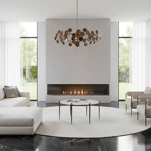 Moderner Couchtisch - BACCHUS - Mobilier De Style - Schmiedeeisen / Marmor / Gestell aus Schmiedeeisen