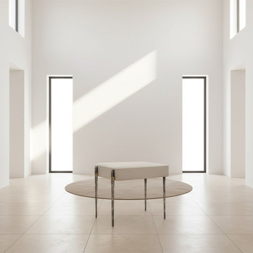 Moderne Bank - ETHNIC - Mobilier De Style - Aluminium / Messing / Stoff