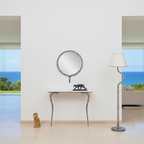 Moderner Konsolentisch - ETHNIC - Mobilier De Style - Aluminium / Messing / Marmor