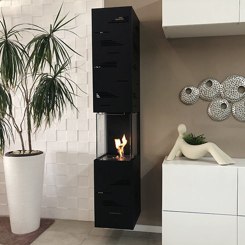 Bioethanol-Kamin - TOWER-T - bioKamino - für Wandmontage / wandmontiert / ohne Abzug