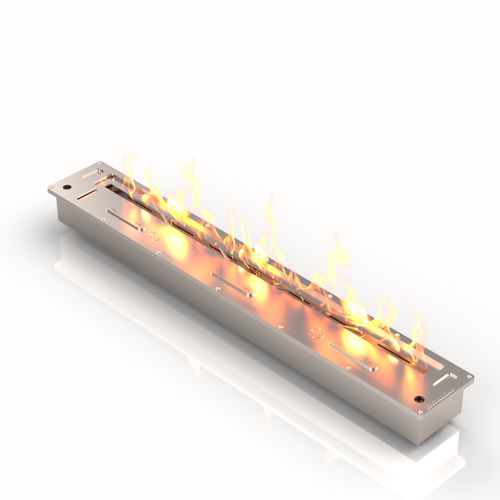 Bioethanol-Brennkammer / Edelstahl - BR800R - bioKamino - rechteckig / modern / einbaufähig