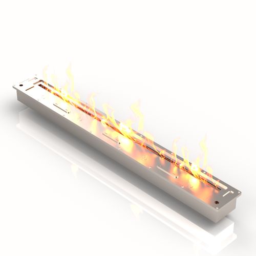 Bioethanol-Brennkammer / Edelstahl - BR1000R - bioKamino - rechteckig / modern / einbaufähig