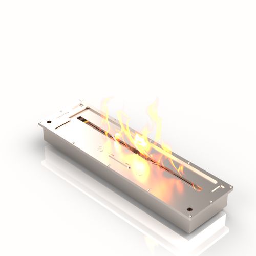 Bioethanol-Brennkammer / Edelstahl - BR600RW - bioKamino - rechteckig / modern / einbaufähig