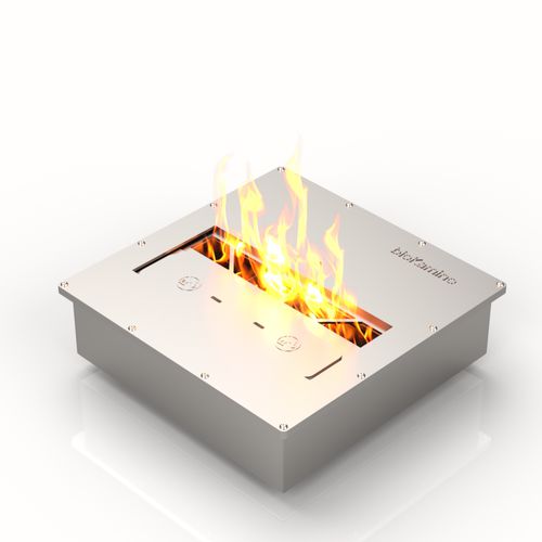 Bioethanol-Brennkammer / Edelstahl - BR300Q - bioKamino - quadratisch / modern / einbaufähig