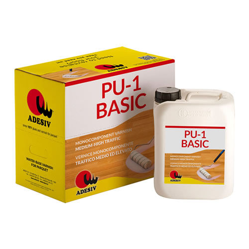 Grundierung für Parkett - PU – 1 BASIC - Adesiv Srl - wasserbasiert / Polyurethan / Innenbereich