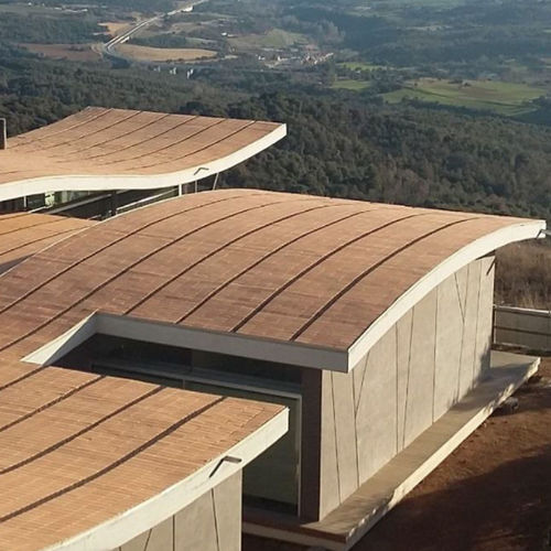 Keramik-Dachsystem - Flexbrick, SL - gebogen / mit Dämmplatte / für Gewerbegebrauch