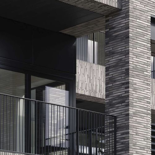 Klinkerriemchen - RT 160 - Randers Tegl A/S - für Außenbereich / verklebt / modern