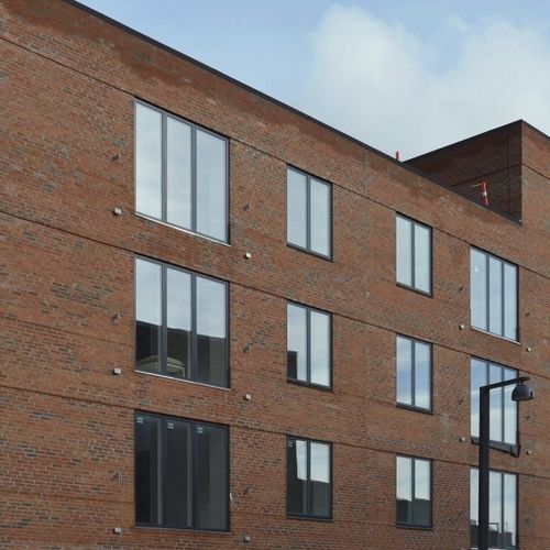 Klinkerriemchen - RT 418 - Randers Tegl A/S - Ton / für Außenbereich / verklebt