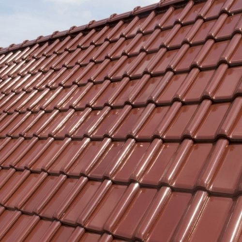 Portugiesische-Dachziegel - RT 872 - Randers Tegl A/S - Ton / Großformat / rot