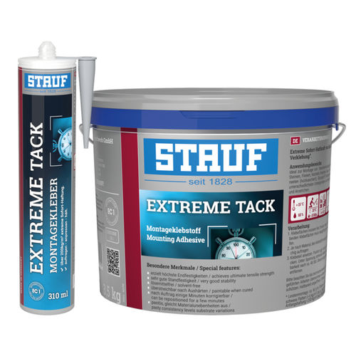 Selbstklebende Dichtungsmasse - EXTREME TACK - Stauf Klebstoffwerk GmbH - für Beton / für Holz / für Zement