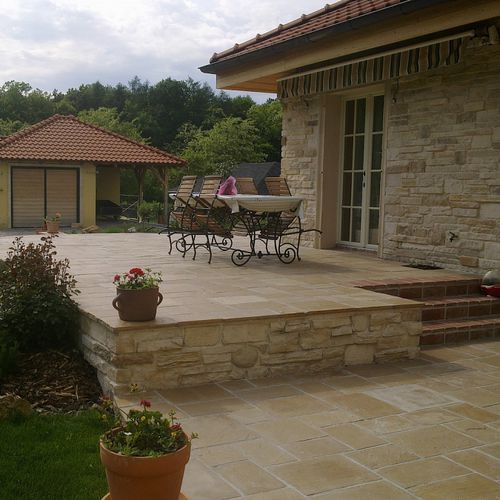 Betonpflaster - MONTANA - Wild stone - für Außenbereich / für den Innenraum / befahrbar
