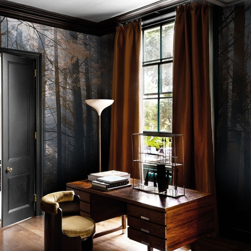 Moderne Tapete - CANADIAN FOREST - LondonArt Wallpapers - Baumwolle / Vinyl / Naturmotiv