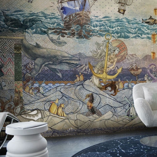 Moderne Tapete - ATLANTIS - LondonArt Wallpapers - Vlies / PVC / Jugendstil