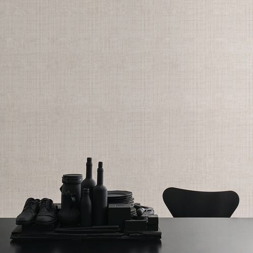 Moderne Tapete - BIANCO CREMA - LondonArt Wallpapers - Vlies / PVC / einfarbig