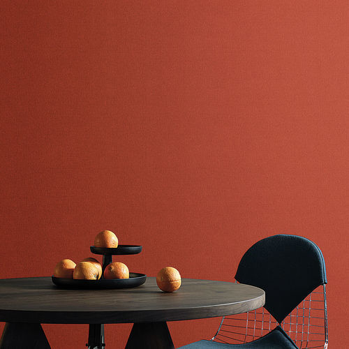 Moderne Tapete - ROSSO TERRACOTTA - LondonArt Wallpapers - Vlies / PVC / einfarbig