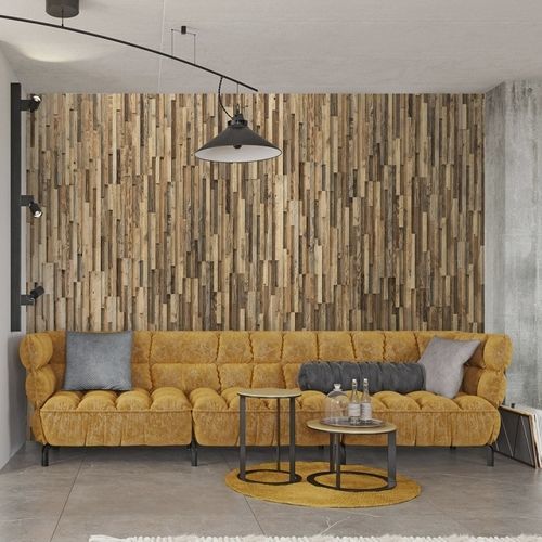 Holzpaneel für Innenausbau - A PRIORI - AW Latvia - Wand / aus recyceltem Holz / nach Maß