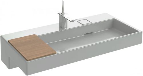 Aufsatzwaschbecken - EXC112 - JACOB DELAFON - Keramik / rechteckig / modern