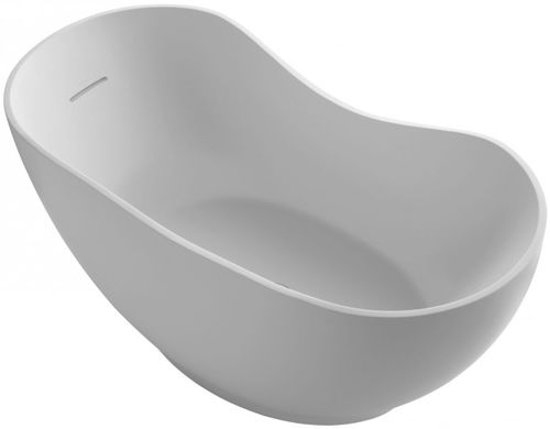 Ovale Badewanne - ABRAZO: C1800K - JACOB DELAFON - freistehend / Mineralwerkstoff / weiß