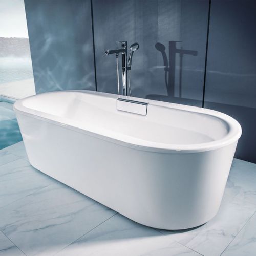 Ovale Badewanne - VOLUTE: C6D064 - JACOB DELAFON - freistehend / Acryl / doppelt