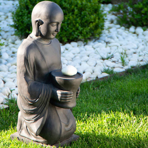 Steinskulptur - Buddhas - Herstera Garden S.L. - Garten / bodenstehend / schwarz