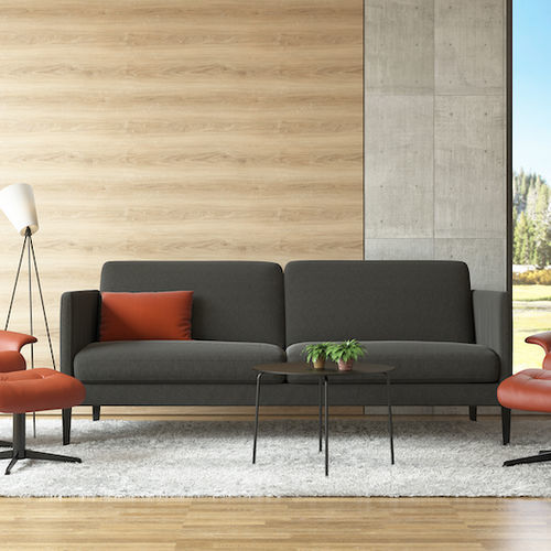 Polsterbank / skandinavisches Design - NAMSOS - IMG Group AS/IMG - Stoff / Leder / Schaumstoff