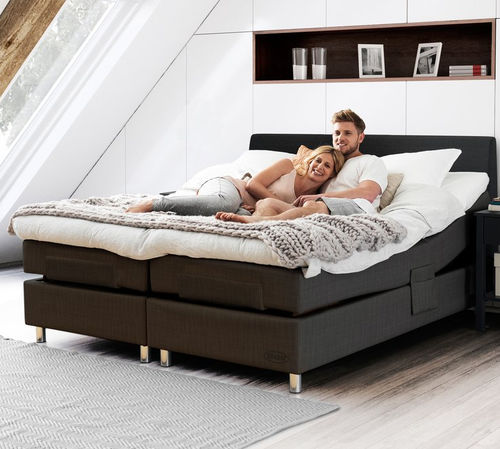 Doppelbett - DIPLOMAT AQTIVE II - Jensen - modern / Polster / verstellbares Kopfteil