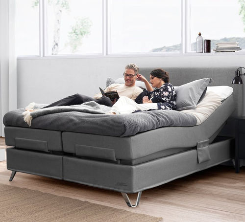 Doppelbett - SUPREME AQTIVE II - Jensen - modern / Polster / verstellbares Kopfteil