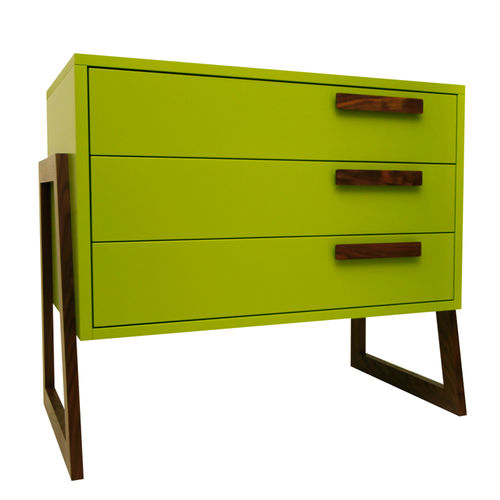 Moderne Kommode - FAIRY TALE  - KD Stripes - Nussbaum / MDF / nicht angegeben