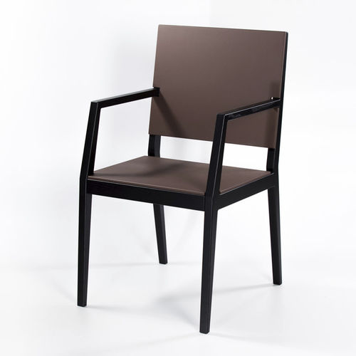 Moderner Stuhl - MAJESTY  - KD Stripes - für den Innenraum / Esche / Sperrholz