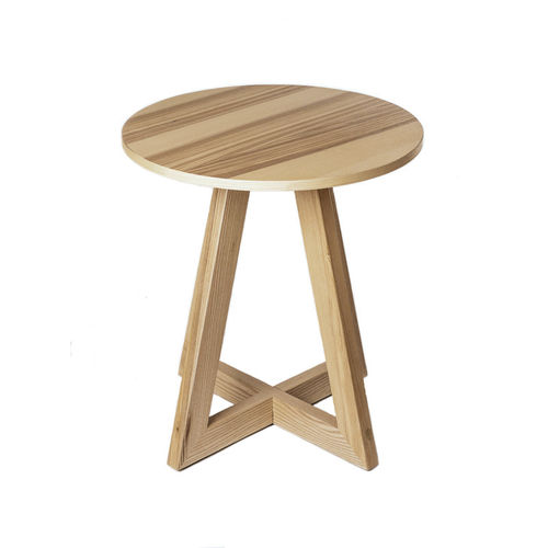 Moderner Beistelltisch - HANDY H - KD Stripes - Holzfurnier / Sperrholz / Gestell aus Esche