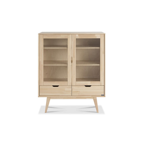Stil-Vitrine - KOLO - Kiteen Huonekalutehdas Oy - auf Beinen / Glas / Holz