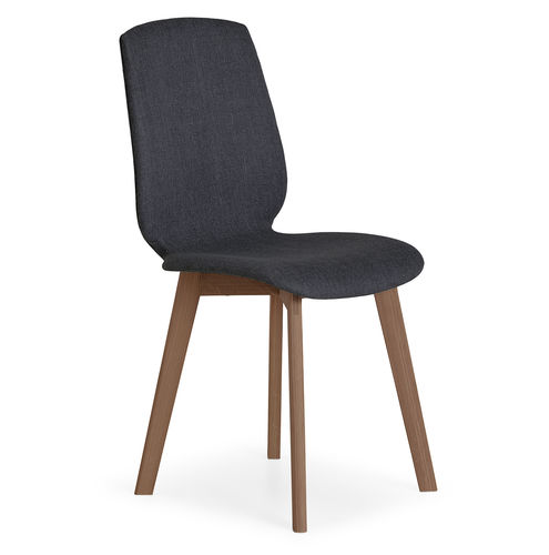 Esszimmerstuhl / skandinavisches Design - EDGE 2 CUT XL - PBJ Mobler ApS - für den Innenraum / Filz / Gestell aus Eiche