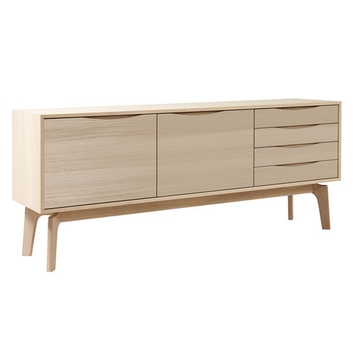 Modernes Sideboard - NEW EDGE - PBJ Mobler ApS - Eiche / Nussbaum / Massivholz