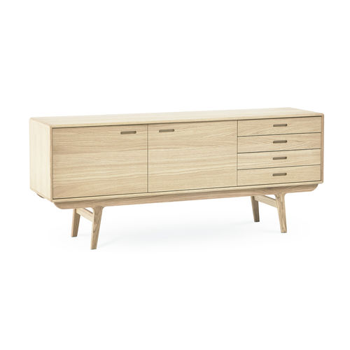 Sideboard / skandinavisches Design - FIFTY - PBJ Mobler ApS - Eiche / Nussbaum / mit Schubladen