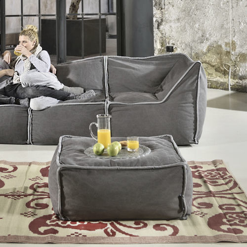 Modernes Sitzkissen - FUNKY 85x85 - POUFOMANIA - Stoff / quadratisch / rechteckig