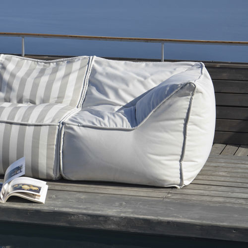 Moderner Sitzsack - FUNKY CORNER - POUFOMANIA - Sunbrella® / expandiertes Polystyrol (EPS) / wasserdicht