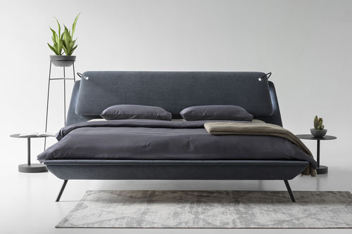 Doppelbett - DUOO - ZEGEN - modern / Polster / Kopfteil