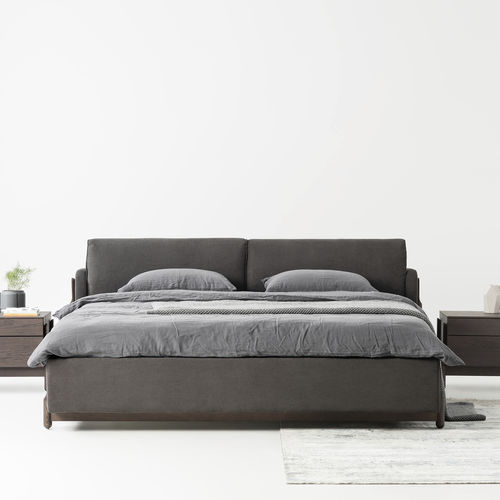 Doppelbett - ASH - ZEGEN - modern / Polster / Kopfteil