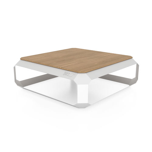 Moderner Couchtisch - ZEST - Black-Citrus - Holz / Plexiglas® / Corian®