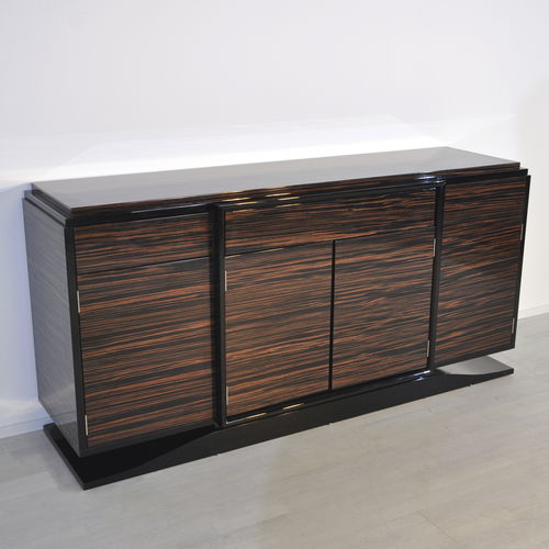 Sideboard / Art Deco - OAM00309 - Münsterland Gruppe GmbH & Co. KG - lackiertes Holz / Macassar-Ebenholz / maßgefertigt