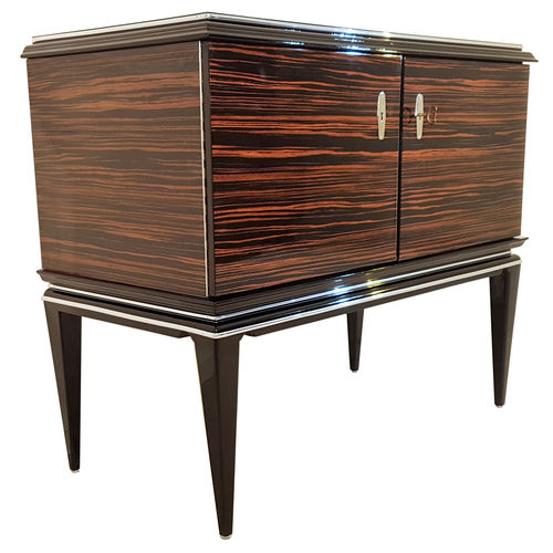 Kommode / Art Deco - OAM00517 - Münsterland Gruppe GmbH & Co. KG - lackiertes Holz / hochglanzlackiertes Holz / Macassar-Ebenholz