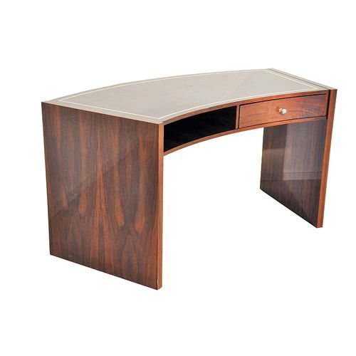 Schreibtisch / Art Deco - OAM00553 - Münsterland Gruppe GmbH & Co. KG - Macassar-Ebenholz / mit Gestell aus Paneelen