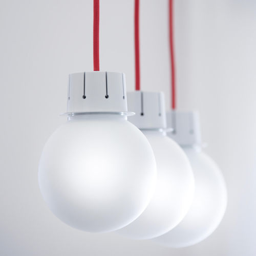 Hängelampe - ZBOWL - Hi Project srl - Brillamenti - Aluminium / geblasenes Glas / minimalistisches Design