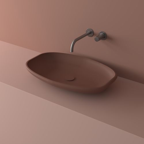 Aufsatzwaschbecken - LO2L - ICÓNICO - Mineralwerkstoff / modern