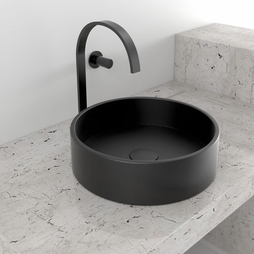 Aufsatzwaschbecken - LR1M - ICÓNICO - Mineralwerkstoff / rund / modern