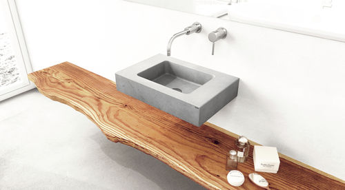 Wand-Waschbecken - SLANT 06 MINI - Gravelli - Beton / nach Maß / rechteckig